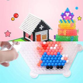 img 1 attached to 🎨 Ultimate 24-Color Water Fuse Beads Set: 4500+ Beads Refill Kit for Creative Art Crafts with Beados Magic Water Sticky Beads - Ideal for Kids & Beginners