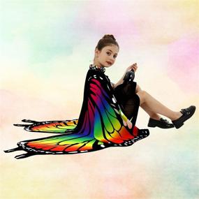 img 1 attached to 🦋 Halloween Butterfly Rainbow Headband Costume