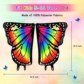 img 2 attached to 🦋 Halloween Butterfly Rainbow Headband Costume