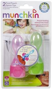 img 3 attached to 🥄 Munchkin Click Lock Food Pouch Spoon Tips - 2 Pack with Assorted Colors