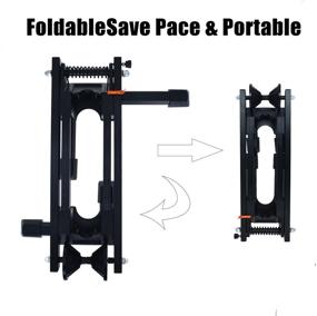 img 3 attached to 🚲 Bike Folding Stand Floor Parking Rack: Efficient Indoor Storage Solution for 20"-29" Bicycles at Home Garage