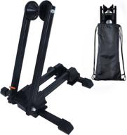 🚲 bike folding stand floor parking rack: efficient indoor storage solution for 20"-29" bicycles at home garage logo