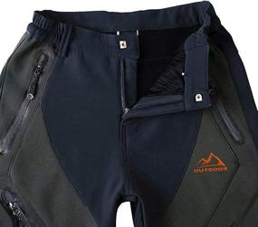 img 2 attached to ❄️ Warm and Waterproof MAGCOMSEN Men's Winter Pants with Fleece Lining, Ideal for Skiing and Snowboarding - Featuring 4 Zip Pockets