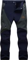 ❄️ warm and waterproof magcomsen men's winter pants with fleece lining, ideal for skiing and snowboarding - featuring 4 zip pockets логотип