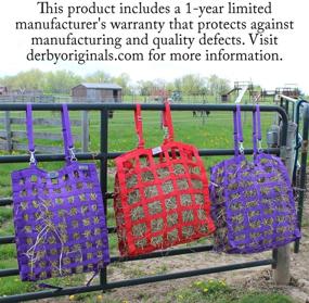 img 1 attached to 🐴 Derby Originals Superior Slow Feeder Hay Bag: Durable Design with Super Tough Bottom & 1 Year Warranty