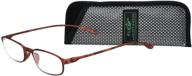 👓 seo-optimized: flex 2 lightweight flexible brown oval frame readers, 2.00 inches logo