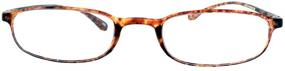 img 2 attached to 👓 SEO-Optimized: Flex 2 Lightweight Flexible Brown Oval Frame Readers, 2.00 Inches