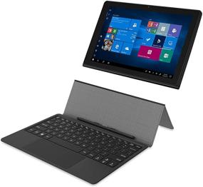img 2 attached to 💻 Venturer 10" Intel Celeron N4000 4GB RAM 64GB Storage Touch 2-in-1 Tablet PC with Bluetooth, WiFi, and Windows 10