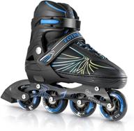 🛼 fotree adjustable inline skates for boys and girls - outdoor roller blades with full light up wheels, perfect for kids and adults logo