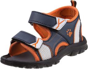 img 4 attached to Rugged Bear Boys Sandals Toddler Boys' Shoes for Sandals