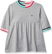 👚 lacoste heather multico sleeve t-shirt for girls | girls' clothing logo