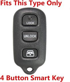 img 1 attached to 🔑 RPKey Silicone Keyless Entry Remote Control Key Fob Cover Case Protector Replacement - Compatible with 1999-2009 Toyota 4Runner & 2001-2008 Toyota Sequoia - HYQ12BBX, HYQ12BAN, HYQ1512Y