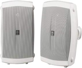 img 1 attached to Yamaha NS-AW350W All-Weather Indoor/Outdoor 2-Way Speakers - White (Pair): Unparalleled Sound Quality for Both Indoor and Outdoor Listening