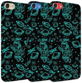 img 1 attached to Glisten IPod Touch 7Th / 6Th / 5Th Generation Case - Galaxy Space Cat Design Printed Slim Fit &Amp