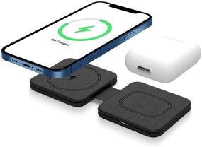 img 4 attached to ⚡️ Efficient Orikgher Duo Wireless Charger: 15W Fast Charging Pad for iPhone 12/MagSafe/AirPods