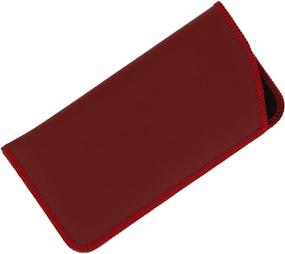 img 1 attached to 🕶️ Gender-Neutral Leather Eyeglass Case: Stylish Large Organizer for Sunglasses & Eyewear Accessories