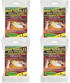 img 4 attached to 🌯 Tamales Masa Spreader - Pack of 4: Simplify Your Tamales Making Process