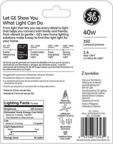 img 2 attached to 💡 GE Auradescent 75343: Bright 40 Watt Bulb with 140 Lumens