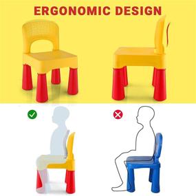 img 1 attached to BITMEE Toddler Ergonomic Eco Friendly Yellow×2