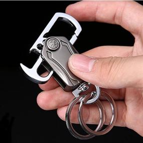 img 1 attached to 🔑 Convenient Keychain Holder with Detachable Keyring Option