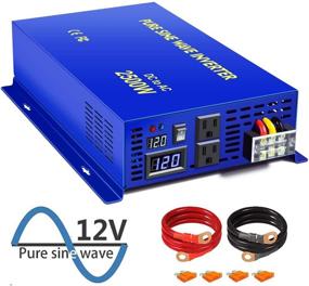 img 4 attached to XYZ INVT 2500W Чистый синусоидальный инвертор 12V постоянного тока на ⚡️ 120V переменного тока - Преобразователь питания для солнечной системы (2500 Вт, пиковая мощность 5000 Вт)