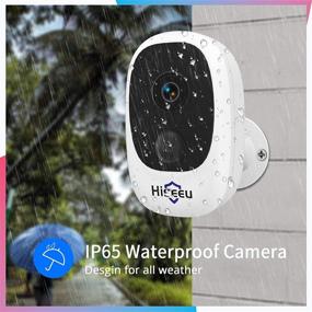 img 2 attached to 📷 【Enhanced C10+】 Hiseeu Battery Wireless Security Camera,Indoor/Outdoor Full HD 1080P Camera with Rechargeable Batteries, 2.4GHz WiFi, Night Vision, Human Detection, Two-Way Audio, Waterproof, SD Card Slot & Cloud Storage