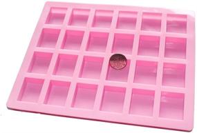 img 3 attached to 🧼 X-Haibei Rectangle Mini Soap Bar Silicone Mold: Perfect for Guest Baths, Baby Showers & More. Create Plain Sample Soaps, Chocolates, 0.5oz per Cell