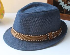 img 2 attached to 🎩 EachEver Boys Fedora Hat: Cotton Jazz Cap for Photography, Trilby Top Sun Hats