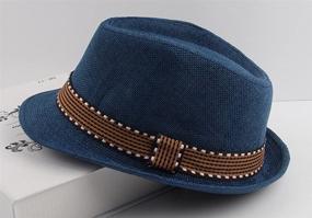 img 3 attached to 🎩 EachEver Boys Fedora Hat: Cotton Jazz Cap for Photography, Trilby Top Sun Hats