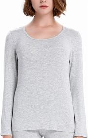 img 3 attached to 👚 X-Small Women's Clothing: LIQQY Long Sleeve Thermal Underwear Suit for Optimal Comfort