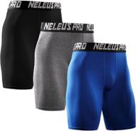 🩲 high-performance compression shorts - neleus men's 3 pack for optimal support and comfort логотип