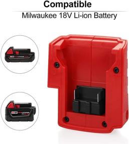 img 3 attached to 🔋 Energup 18V USB Battery Adapter for Milwaukee Li-ion Battery: Convenient Charging for Phones, iPads, Radios, and More!