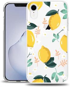 img 2 attached to Чехол MURMAZ для iPhone XR Transparent Cute Yellow Lemon c дизайном цветов, тонкий, гибридный, защитный, фруктовый, цветочный, для девочек и женщин (Lemon XR)