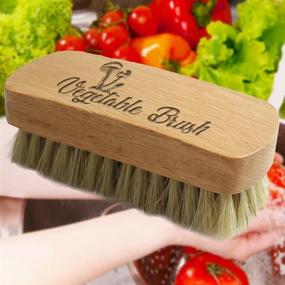 img 2 attached to 🍎 Funny Fruits & Vegetables Cleaning Brush | Ideal for Potatoes, Corn, Beets, Carrots, Scallop Hard Shells, Fish, Mussels, Veggies | Perfect for Cleaning Roots of Carrots