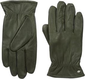 img 1 attached to Leather Gloves Melange Fleece X Large