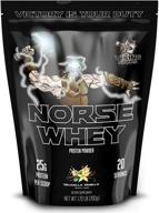 🍶 viking supps norse whey protein powder: valhalla vanilla flavor, 1.72 lbs (20 servings) - unlock the power of the nordic gods! logo