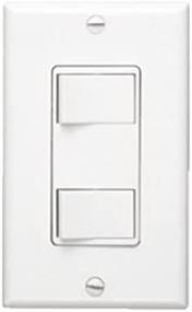 img 4 attached to Broan-NuTone 68W Multi-Function Wall Control for Ventilation Fans - White (Pack of 1)