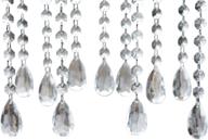 🌟 ulove prs acrylic teardrop crystal chandelier pendants: stunning and versatile wedding party centerpiece tree decoration (12 pcs) logo