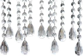 img 3 attached to 🌟 Ulove Prs Acrylic Teardrop Crystal Chandelier Pendants: Stunning and Versatile Wedding Party Centerpiece Tree Decoration (12 pcs)