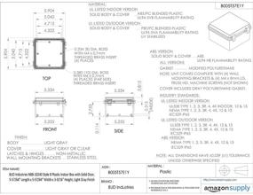 img 1 attached to BUD Industries NBB 10240 Plastic Indoor