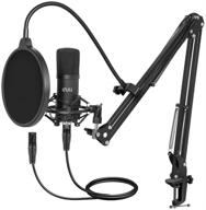 🎙️ uhuru xm-900 xlr condenser microphone kit with boom arm - professional studio recording mic with shock mount, pop filter, windscreen and xlr cable - ideal for broadcasting, chatting, youtube and recording logo