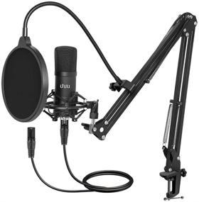 img 4 attached to 🎙️ UHURU XM-900 XLR Condenser Microphone Kit with Boom Arm - Professional Studio Recording Mic with Shock Mount, Pop Filter, Windscreen and XLR Cable - Ideal for Broadcasting, Chatting, YouTube and Recording