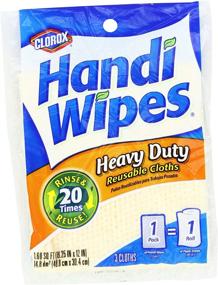 img 3 attached to Clorox Handi Wipes Heavy Duty Reusable Cloths, 3 Count (Pack of 4) - Assorted Colors, Enhanced SEO