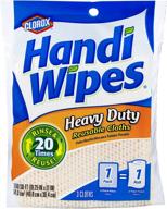 clorox handi wipes heavy duty reusable cloths, 3 count (pack of 4) - assorted colors, enhanced seo logo