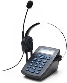 img 2 attached to 📞 AGPTEK Call Center Desk Phone with Noise Cancelling Headset - Проводной монопарный телефон для консалтинговых услуг, страхования и других услуг, с функциями блокировки шума, клавиатурой с тоновым набором, функцией переозвона и телефонной книгой.