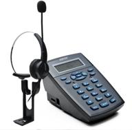 📞 agptek call center desk phone with noise cancelling headset - corded monaural telephone for counseling services, insurance and more, featuring tone dial key pad, redial function & phone book logo