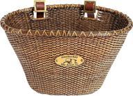 🚲 nantucket bicycle basket co. lightship collection adult oval bicycle basket with stained finish logo