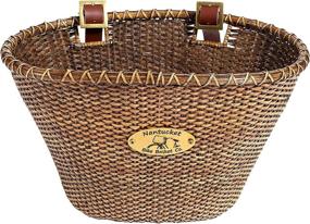 img 1 attached to 🚲 Nantucket Bicycle Basket Co. Lightship Collection Adult Oval Bicycle Basket with Stained Finish