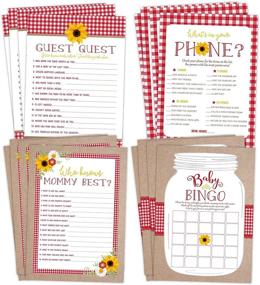img 4 attached to BBQ Baby Shower Games Pack - BabyQ Bingo, Find The Guest, The Price Is Right, Who Knows Mommy Best, 25 Games Bundle