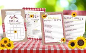 img 1 attached to BBQ Baby Shower Games Pack - BabyQ Bingo, Find The Guest, The Price Is Right, Who Knows Mommy Best, 25 Games Bundle
